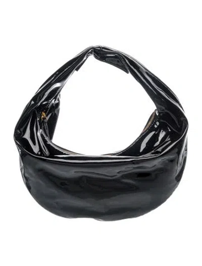 Pre-owned Khaite Patent Leather Olivia Medium W/ Tags In Black