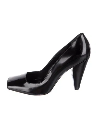 Pre-owned Khaite Patent Leather Pumps In Black