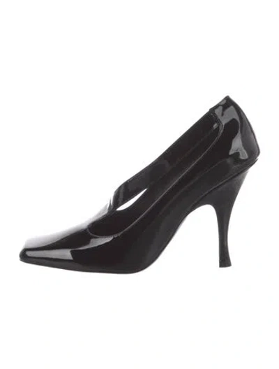 Pre-owned Khaite Patent Leather Pumps In Black