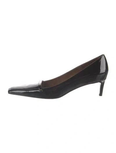 Pre-owned Khaite Patent Leather Pumps In Black