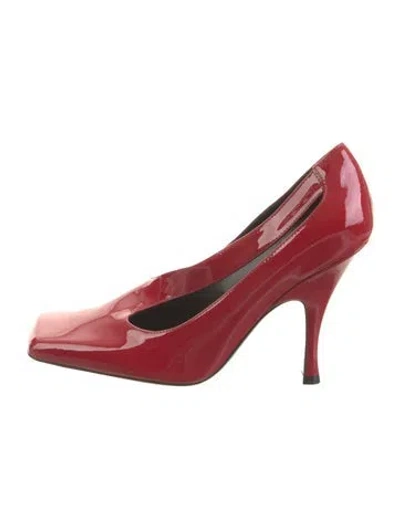 Pre-owned Khaite Patent Leather Pumps In Red