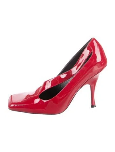 Pre-owned Khaite Patent Leather Pumps In Red