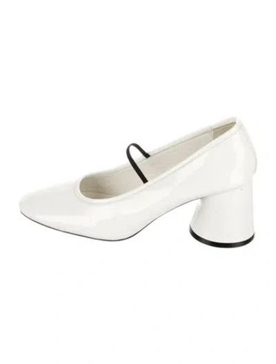 Pre-owned Khaite Patent Leather Pumps In White