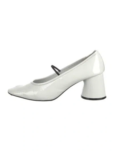 Pre-owned Khaite Patent Leather Pumps In White