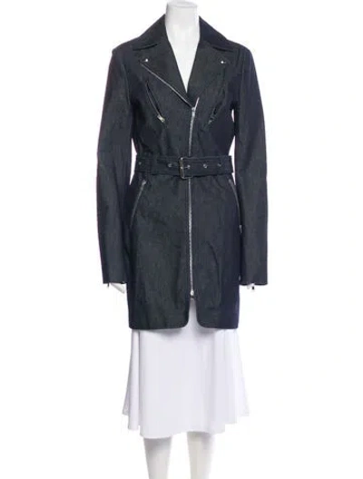 Pre-owned Khaite Peacoat In Gray