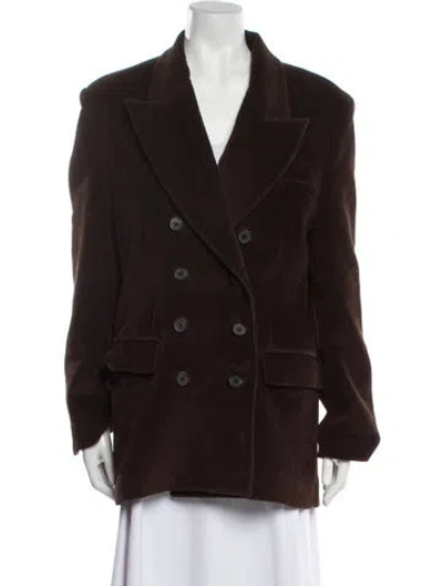 Pre-owned Khaite Peacoat In Green