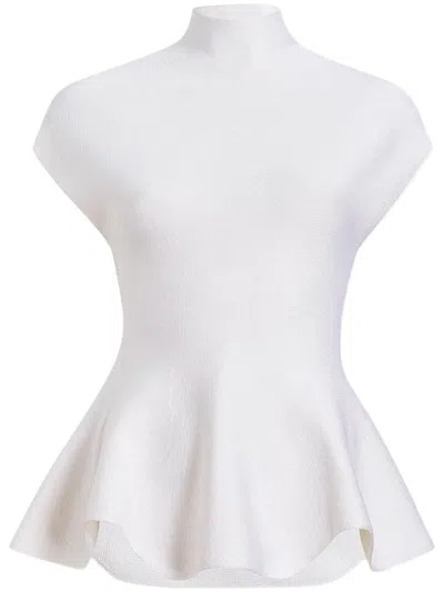 KHAITE PEPLUM-HEM TOP