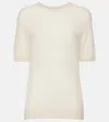 Khaite Pierre Cashmere-blend Top In White