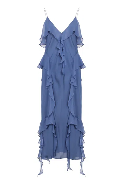 KHAITE PIM SILK DRESS