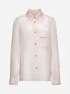 Khaite Yatty Silk-organza Shirt