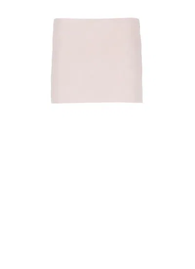 Khaite Pink Pink  Leather Skirt
