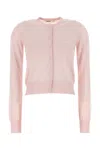 Khaite Pink Cashmere Lilou Cardigan In Pink