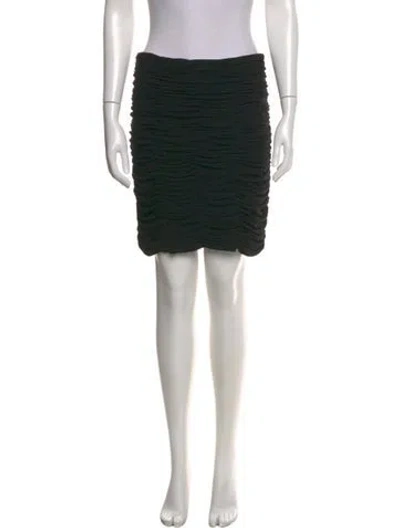 Pre-owned Khaite Pleated Accents Mini Skirt In Black