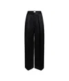 Khaite Cam Wool-silk Pants In Black