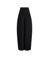 Khaite Pleated Casual Pants In Black