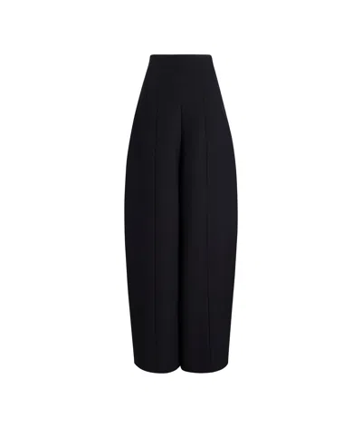Khaite Pleated Casual Pants In Black
