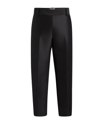 Khaite Pleated Casual Pants In Black