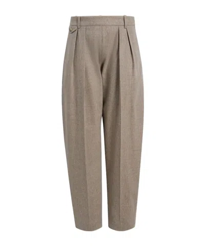 Khaite Pleated Casual Pants In Multi