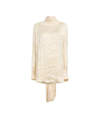KHAITE KHAITE BEX V-NECK STRAIGHT HEM BLOUSE