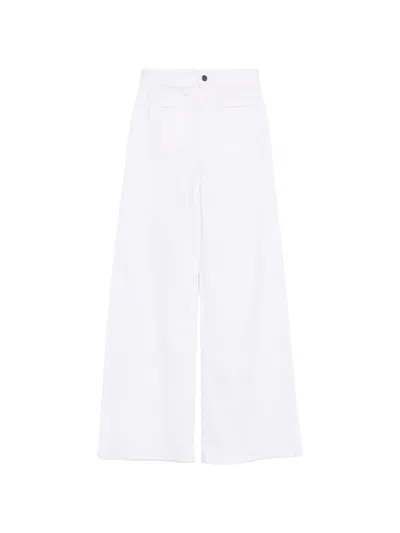 Khaite Wide-leg Denim Jeans In White