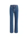 Khaite Belt Loop Jeans In Blue