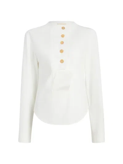 Khaite Poe Top In White