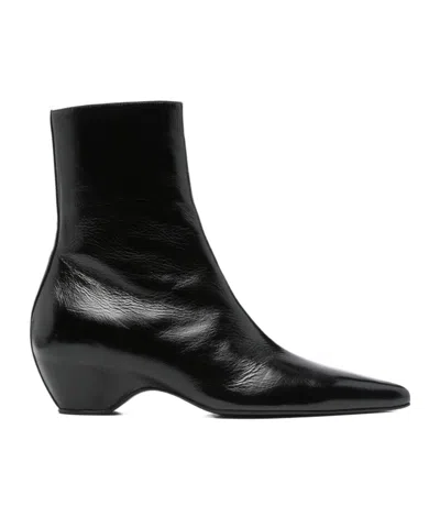 KHAITE POINTED ANKLE BOOTS