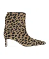 Khaite Pointed Ankle Boots In Multi
