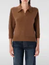 Khaite Herve Cashmere Polo Neck Sweater In Brown