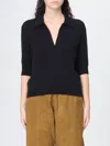Khaite Shrunked Jo Cashmere-blend Polo Sweater In Black
