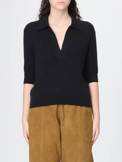 KHAITE KHAITE POLO SHIRT WOMAN COLOR BLACK