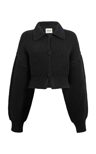 Khaite Pome Ribbed Cashmere Cardigan