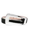Khaite Black The Lucca Leather Belt In Black  