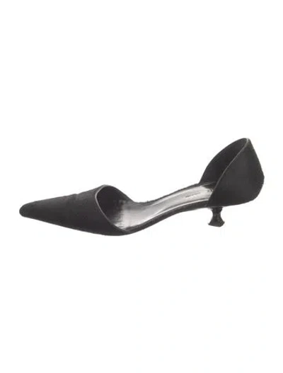 Pre-owned Khaite Ponyhair Pumps In Black