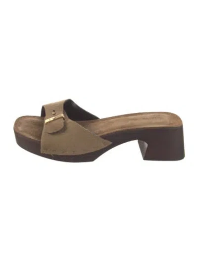 Pre-owned Khaite Ponyhair Slides In Neutrals