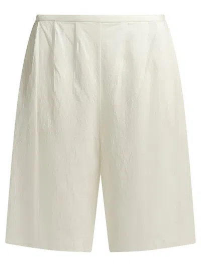 Khaite "poppy" Formal Shorts In White