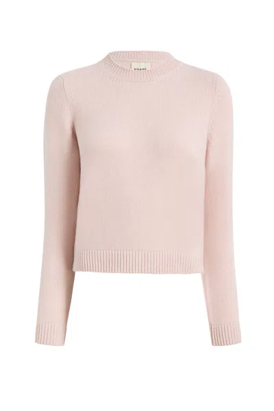Khaite Powder Pink Leta Cashmere Sweater