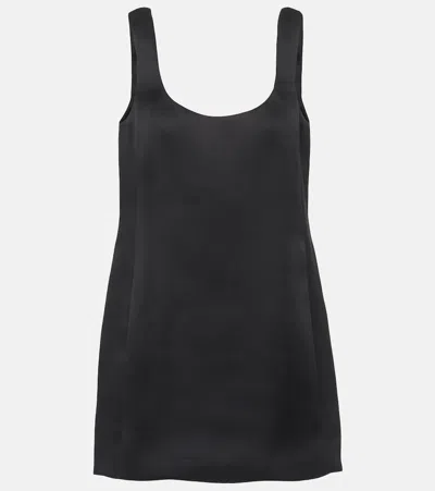 Khaite Pranta Sleeveless Mini Dress In Black
