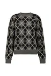 Khaite Pratt Oversize Argyle Plaid Cashmere Sweater In Multi