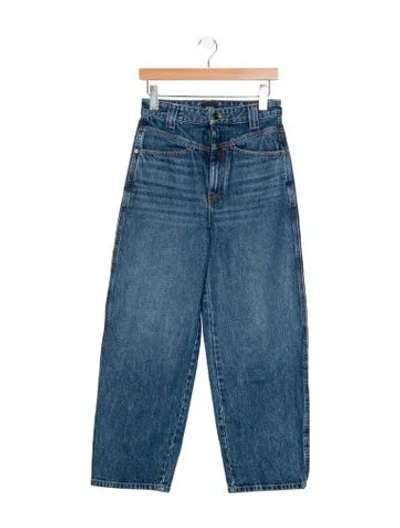 Pre-owned Khaite Preen Straight Leg Jeans In Blue