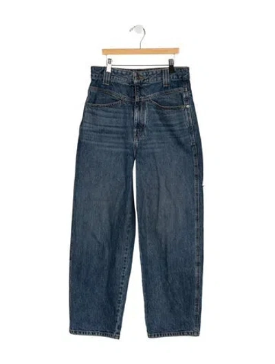 Pre-owned Khaite Preen Straight Leg Jeans In Blue