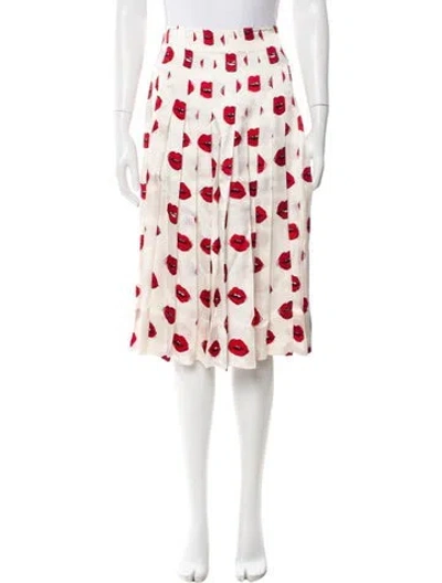 Pre-owned Khaite Printed Knee-length Skirt In Neutral