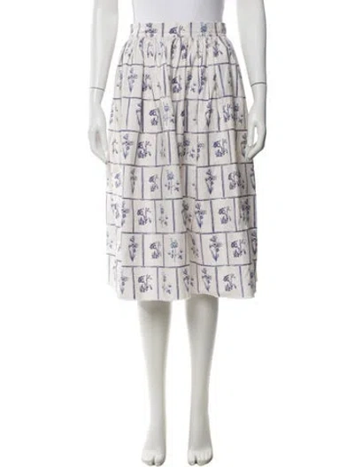 Pre-owned Khaite Printed Knee-length Skirt In Neutral