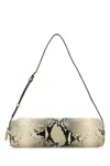 Khaite Kye Micro Snake-effect Leather Shoulder Bag In White