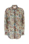Khaite Printed Silk Shirt In Multi