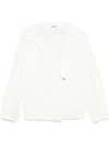 Khaite Pristine Wrap Top With Button Closure In Multi