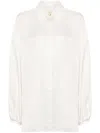 Khaite The Bam Shirt In Neutrals