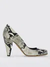 Khaite Eva Snake-effect Leather Pumps In Bunt