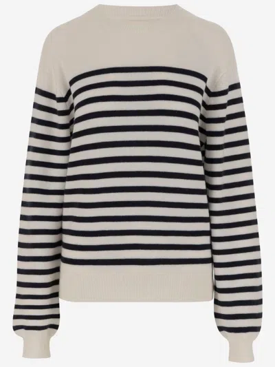 KHAITE PURPLE STRETCH CASHMERE SWEATER