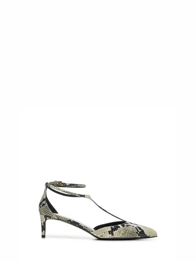 KHAITE PYTHON EMBOSSED LEATHER MIA PUMP